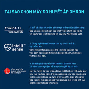 Tại sao chọn máy đo huyết áp Omron HEM 8712
