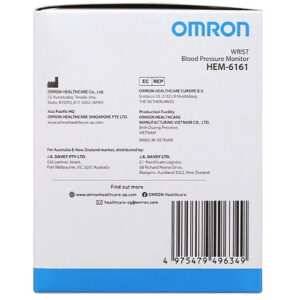 Mặt cạnh máy Đo Huyết Áp Omron HEM 6161