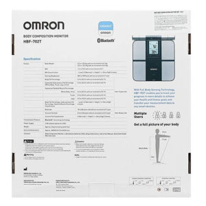 Hộp mặt sau máy đo lượng mỡ cơ thể Omron HBF 702T