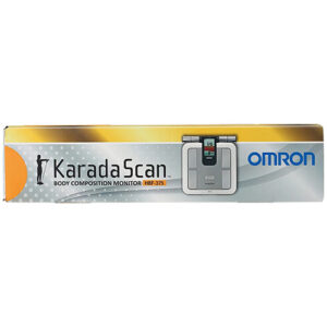 Mặt cạnh phải hộp máy đo lượng mỡ cơ thể Omron HBF 375