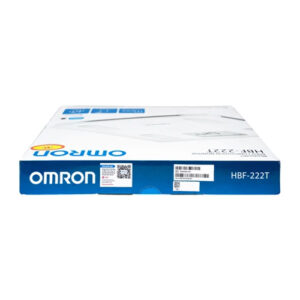 Mặt trên hộp tem chính hãng máy đo lượng mỡ cơ thể Omron HBF 222T