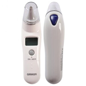 Trước và sau nhiệt kế hồng ngoại đo tai Omron TH839S